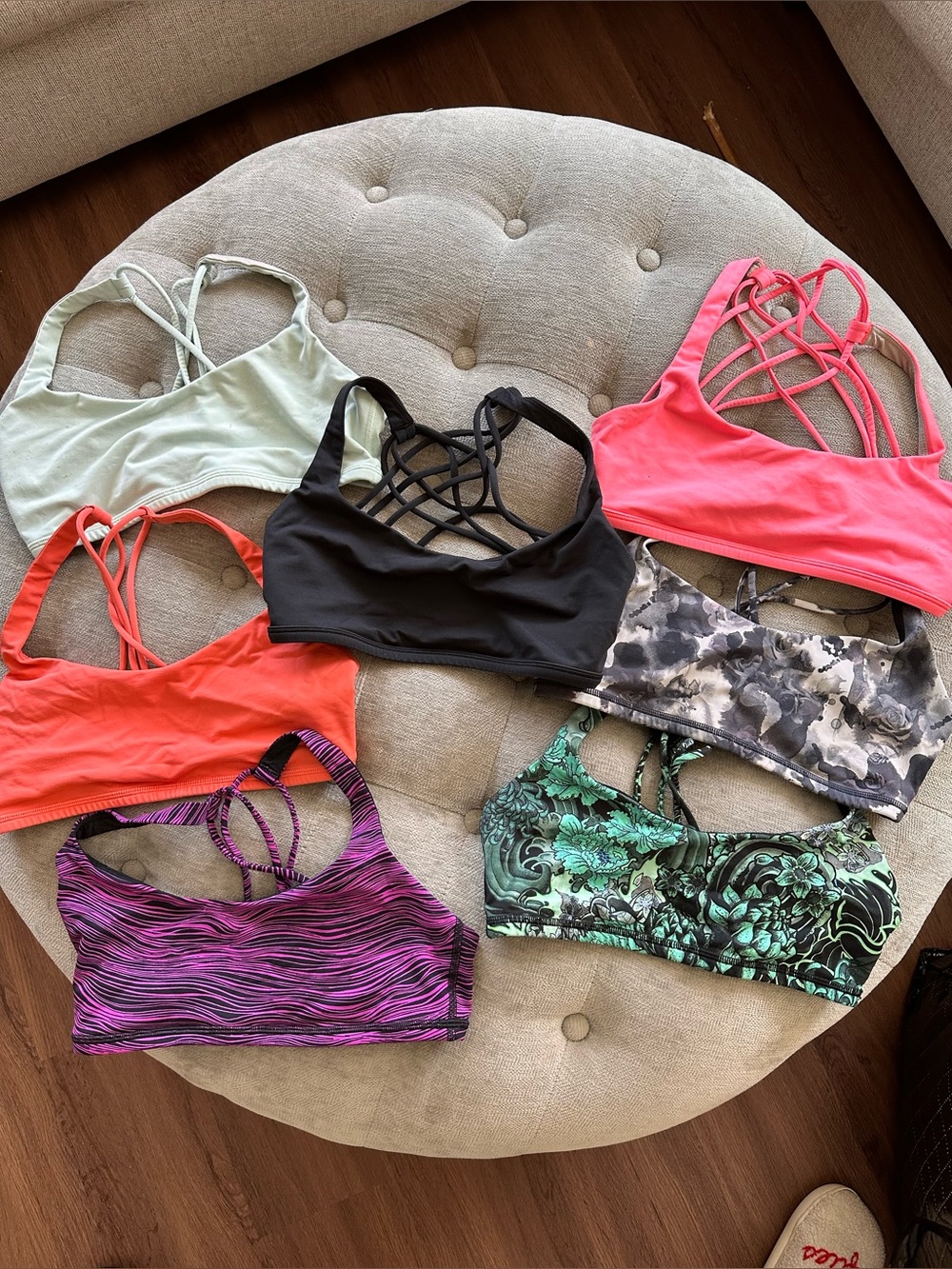 Lot of 7 Lululemon Free to Be / Free to be Wild Bras size 6!